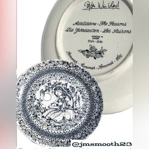 🚨EXPIRES🔜 Vintage Wiinblad Nymolle “The Seasons” Summer plate